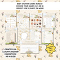 Baby shower games bundle in a Classic Winnie the Pooh theme
