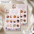 Baby or Beer baby shower game card in an Alice in Wonderland Mad Hatter theme
